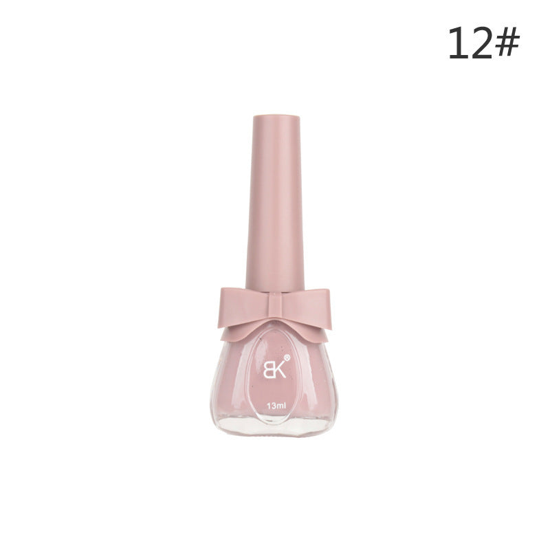 Water-based nail polish no baking quick drying tearable set nude transparent odorless long-lasting peelable cross-border nail polish