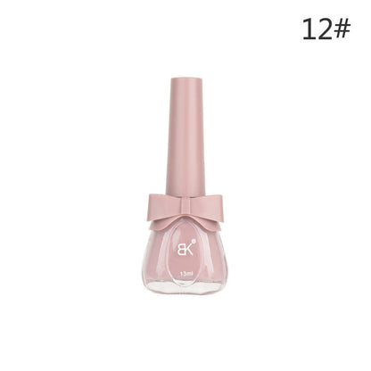 Water-based nail polish no baking quick drying tearable set nude transparent odorless long-lasting peelable cross-border nail polish