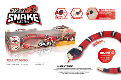 Intelligent animal simulation snake induction obstacle avoidance coral snake new unique electric toy remote control rattlesnake cobra