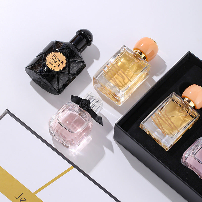 Xiaocheng Yixiang new black opium perfume gift box women's free water reverse Paris perfume three-piece set wholesale