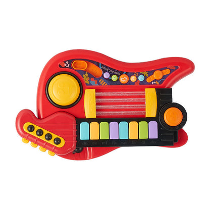 Cross-border children's electric music guitar toy multifunctional foldable creative bass musical instrument wholesale CPC foreign trade