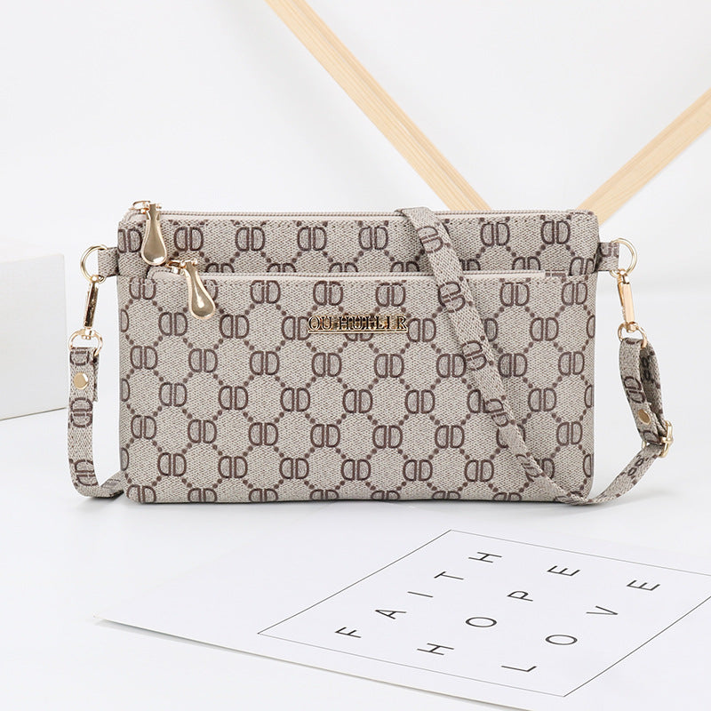 2024 new mother's women's bag shoulder bag fashion messenger bag ladies simple handbag Korean version women's small square bag 