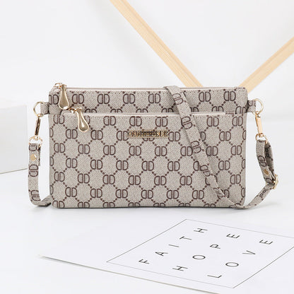 2024 new mother's women's bag shoulder bag fashion messenger bag ladies simple handbag Korean version women's small square bag 