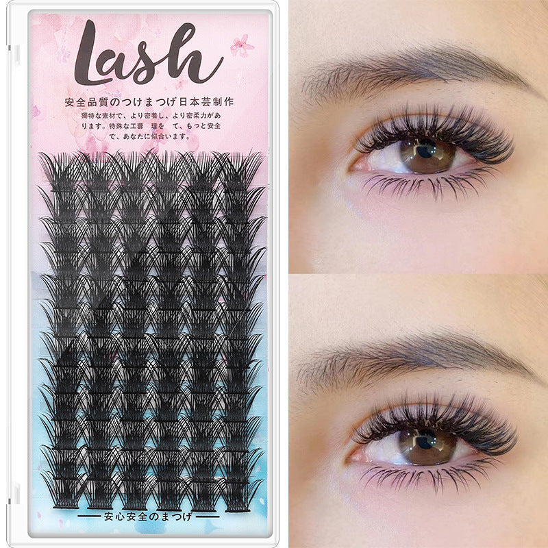 DINGSEN false eyelashes factory cross-border stable supply segmented eyelashes single cluster self-grafted eyelashes 12 rows