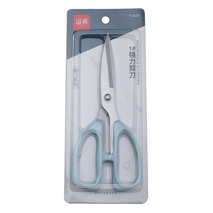 No. 1 strong scissors stainless steel household scissors industrial multi-function thread cutter office kitchen special barbecue scissors