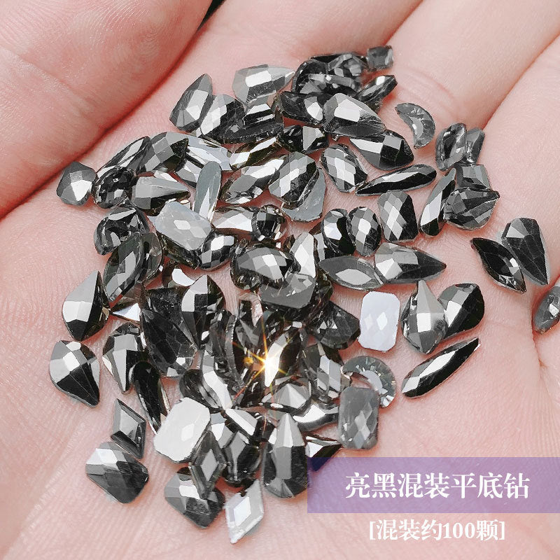 Nail rhinestones 100 pieces nail accessories aurora diamonds phantom shaped diamonds New York storm diamonds hot bottom diamonds wholesale