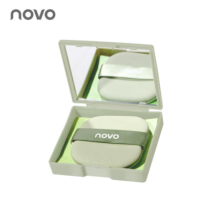 NOVO oil-absorbing paper with mirror puff for face oil control refreshing summer oil-absorbing paper box portable men and women 