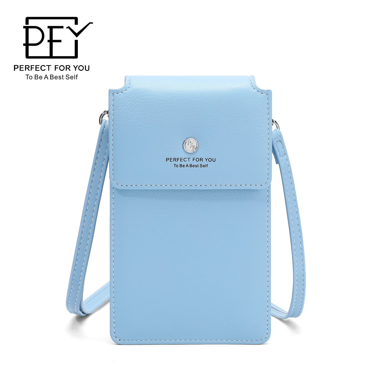 perfect for you mobile phone bag women's fashionable and simple large capacity multi-card slot shoulder messenger bag 