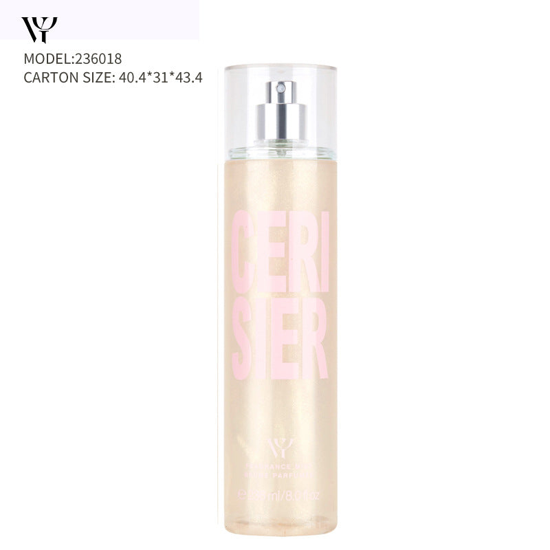 WY Victoria Hibiscus Body Spray Women's Perfume Pearlescent Glitter Cross-border Long-lasting Light Fragrance Fresh Floral and Fruity Fragrance