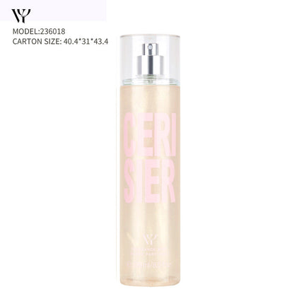 WY Victoria Hibiscus Body Spray Women's Perfume Pearlescent Glitter Cross-border Long-lasting Light Fragrance Fresh Floral and Fruity Fragrance