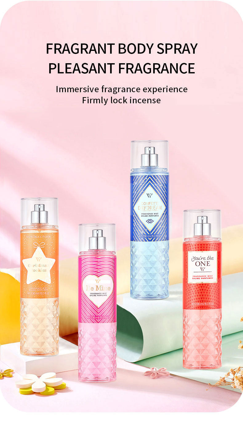 Cross-border Southeast Asian hot-selling Victoria Flower Season Fragrance Body Spray Diamond-shaped women's perfume long-lasting fragrance light fragrance