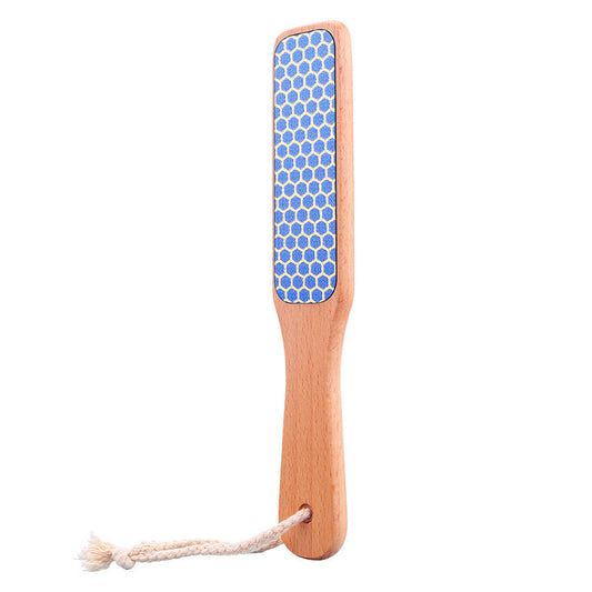 Factory direct sales U-shaped bamboo foot file foot grinder wooden foot rubbing board new nano glass foot grinder pedicure device 