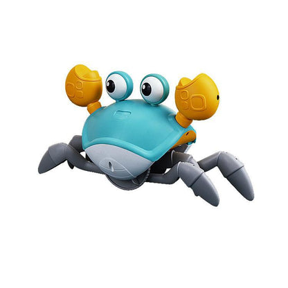 Cross-border electric induction crab automatic obstacle avoidance rechargeable luminous music induction sound and light crab children's toy