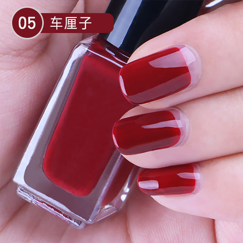 Summer whitening nail polish that can be peeled off without baking, quick drying, children's and pregnant women can use wine red peelable nail polish wholesale