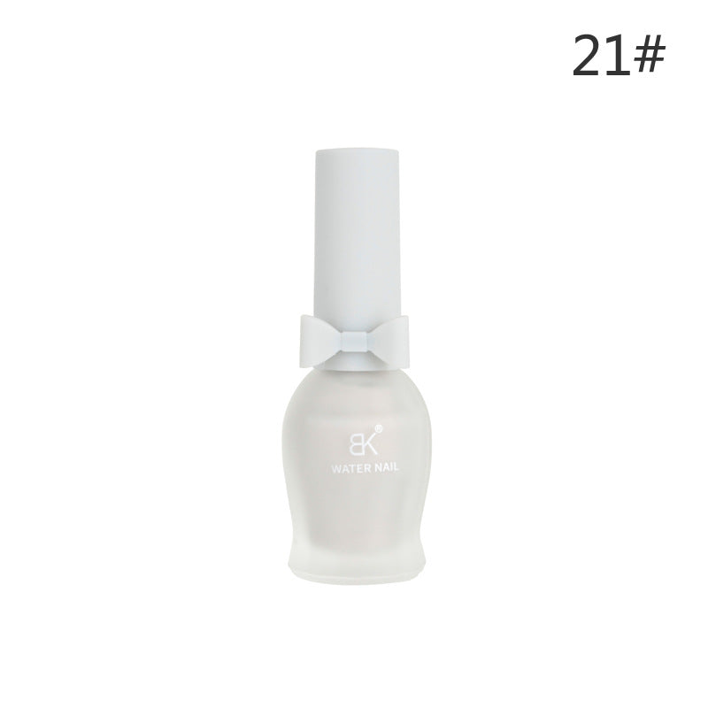 BK bow 30 colors matte matte whitening 7 days water-based nail polish no baking no odor can not be peeled wholesale