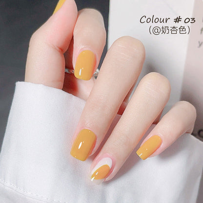 bk autumn and winter new nail polish free baking quick drying water-based non-peelable nude jelly children's nail polish nail polish wholesale