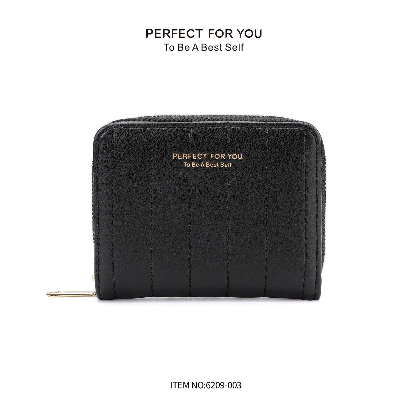 foreveryoung short PU soft leather wallet ladies two-fold zipper simple card holder high-end short wallet wholesale 