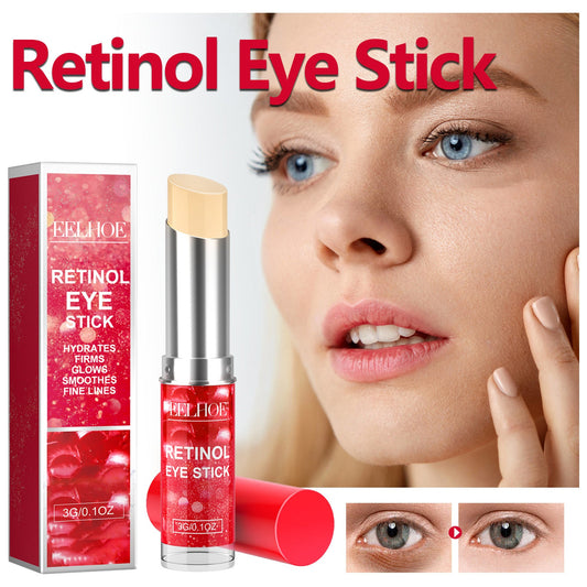 EELHOE retinol eye cream stick moisturizes the skin around the eyes, improves the eyes, reduces fine lines, crow's feet, and nasolabial folds 