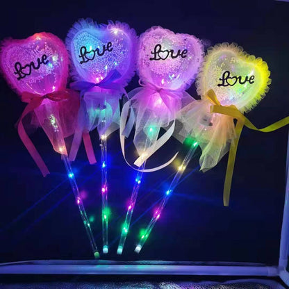 Fairy wand ball magic wand love flash ball Christmas gift children's luminous toy night market stall drainage