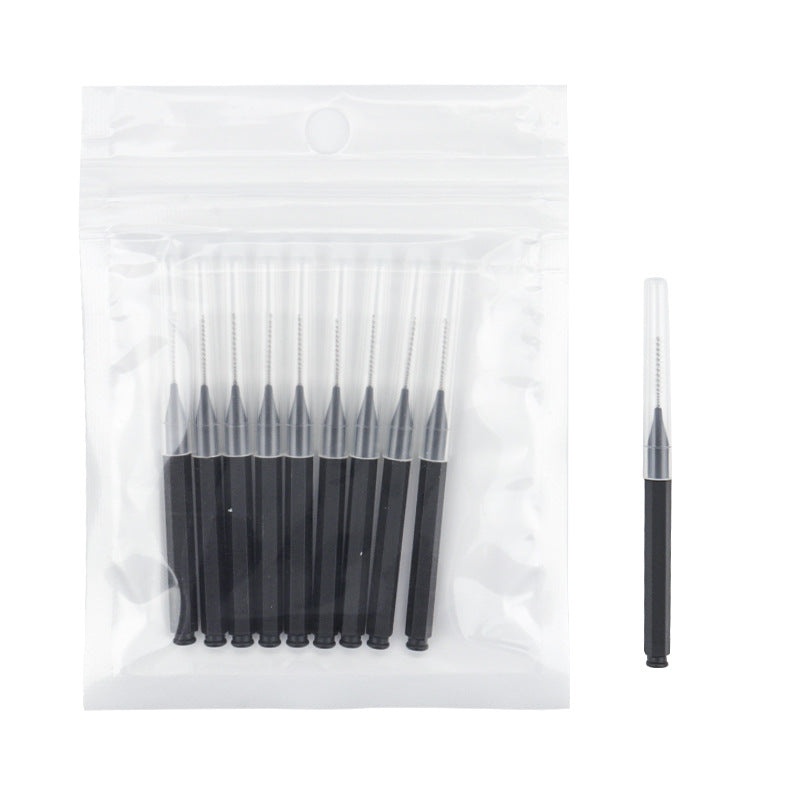 Wholesale eyelash beauty aids mini color eyebrow brush small portable opp bag