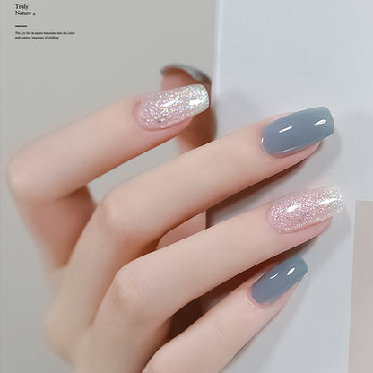 KaSi ice transparent nude nail polish 2024 new summer popular jade jelly transparent pink nail art