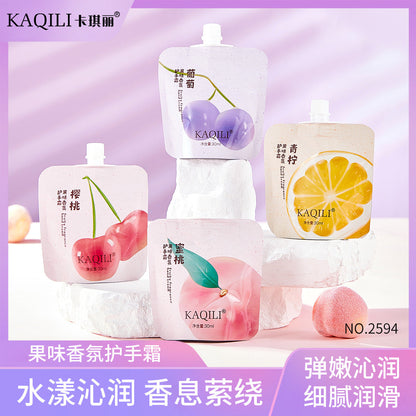 New autumn and winter fruity fragrance hand cream fruit sweetheart peach fresh and elegant natural care non-sticky students