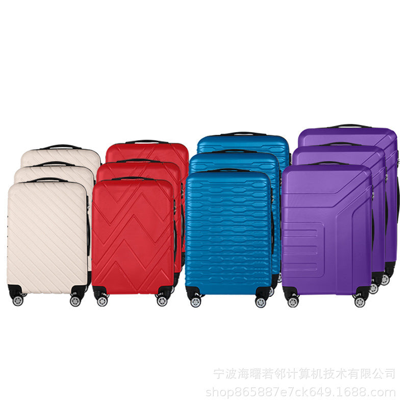 Suitcase semi-finished suitcase manufacturers wholesale ABS trolley case business cabin suitcase printable pattern 12 piece set 