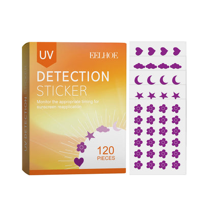 EELHOE UV detection stickers for outdoor summer sun protection against sun exposure, facial skin isolation UV protection stickers 