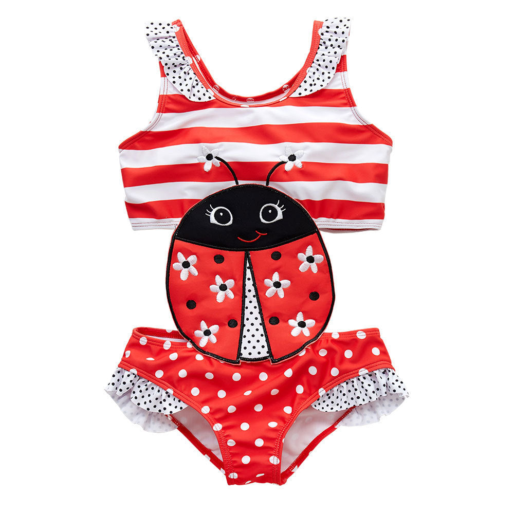 Children's swimsuit summer 2024 new arrivals for big kids and small kids whale cute baby cartoon girls one-piece swimsuit