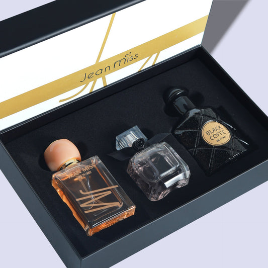 Xiaocheng Yixiang new black opium perfume gift box women's free water reverse Paris perfume three-piece set wholesale