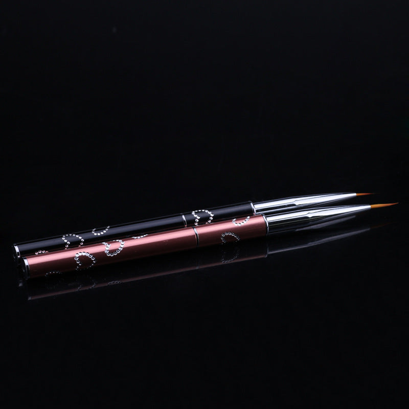 3 Gradient Gold Fishtail Line Pens Nail Art Drawing Line Pens Drawing Pens Small Brush Painting Pen Set