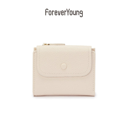 forever young wallet ladies short multifunctional coin purse Korean fashion card holder cross-border wholesale 