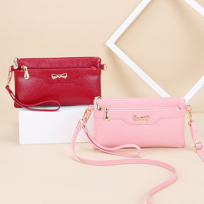 Fashion small bag for women 2024 new Korean style messenger bag versatile simple ladies shoulder bag mobile phone bag clutch bag 