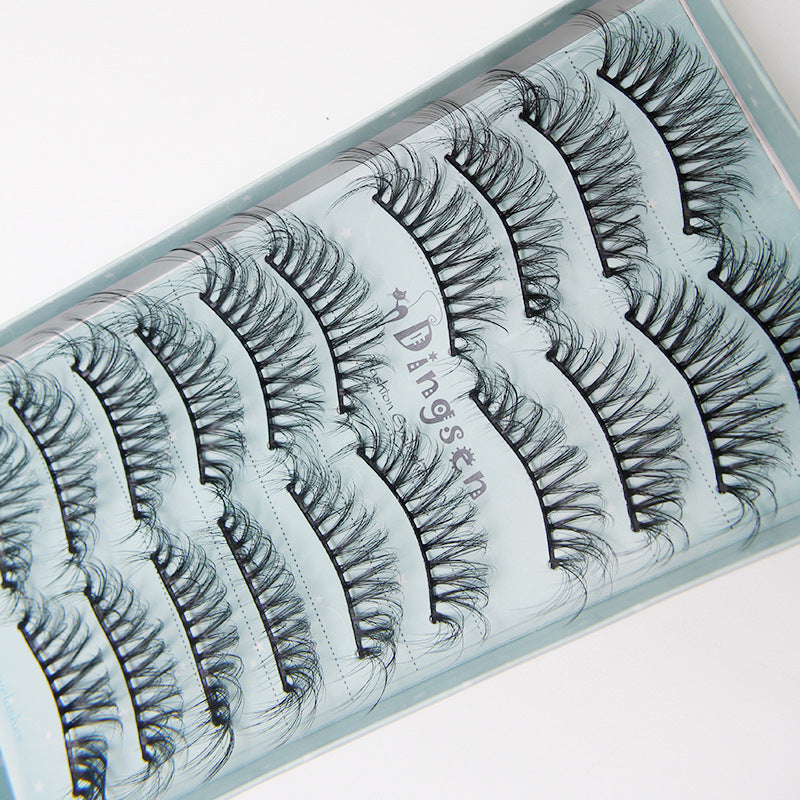 DINGSEN false eyelashes factory 10 pairs of 3D three-dimensional multi-layer eyelashes natural thick curled eyelashes