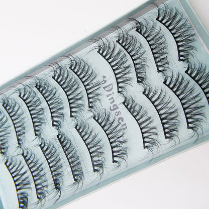 DINGSEN false eyelashes factory 10 pairs of 3D three-dimensional multi-layer eyelashes natural thick curled eyelashes