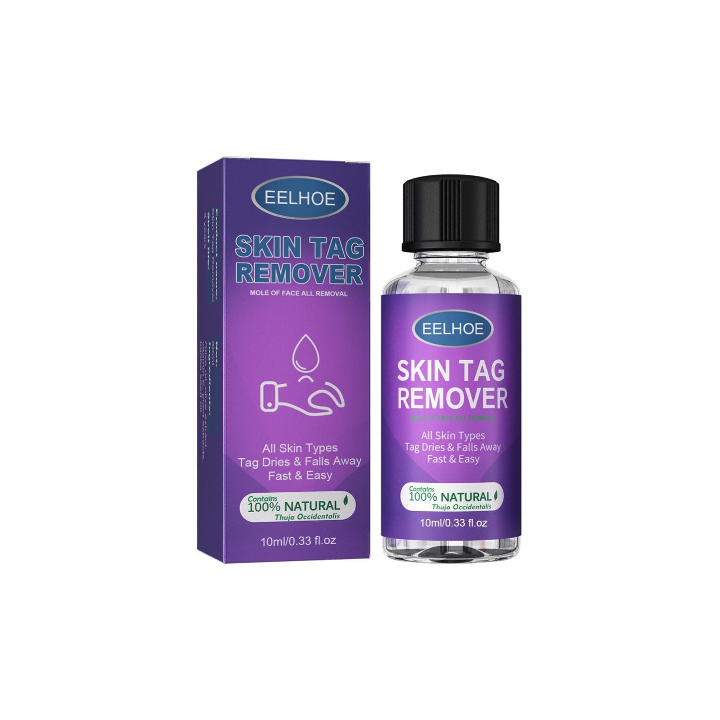 EELHOE skin cleansing liquid for wart-killing liquid for body, face, neck, filamentous, calming and excellent wart care 