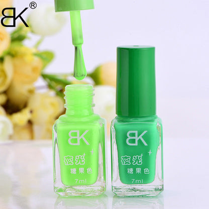 Bk2024 new cross-border night fluorescent nail polish summer cool candy color luminous nail polish 20 colors wholesale