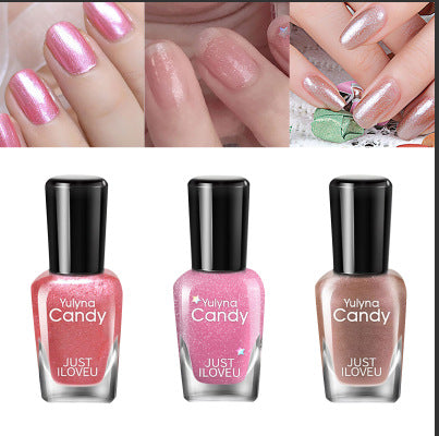 Yu Linna cross-border wholesale factory direct sales can not be peeled off a piece of toe nail polish set without baking