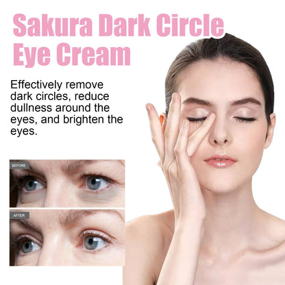 Hoygi Sakura Dark Circle Eye Cream ជួយកាត់បន្ថយរង្វង់ភ្នែកខ្មៅ និងរង្វង់ភ្នែក ធ្វើអោយស្បែកភ្លឺថ្លា ផ្តល់សំណើម បង្រួមរន្ធរោម 