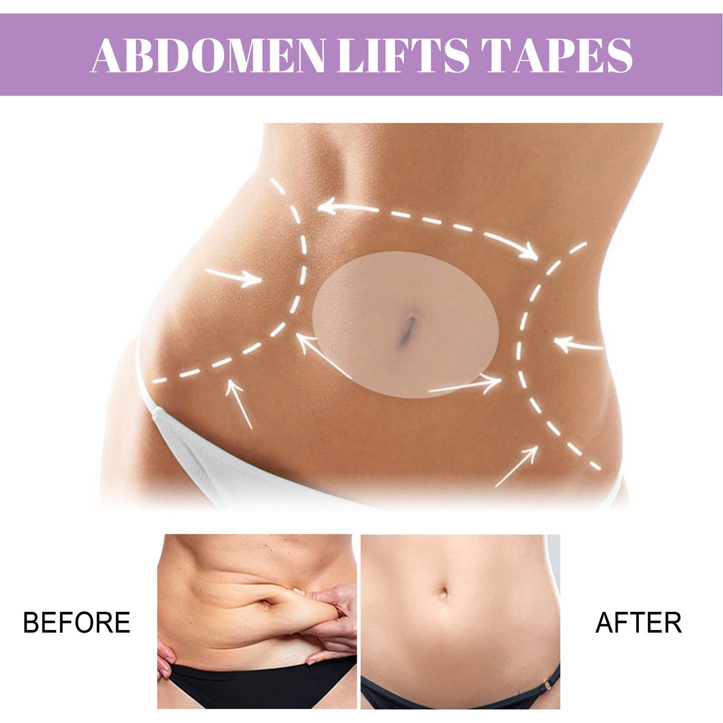 EELHOE Abdominal Lifting Patch Lifting Loose Skin Tightening Big Belly Shaping Belly Button Patch Slimming Patch 