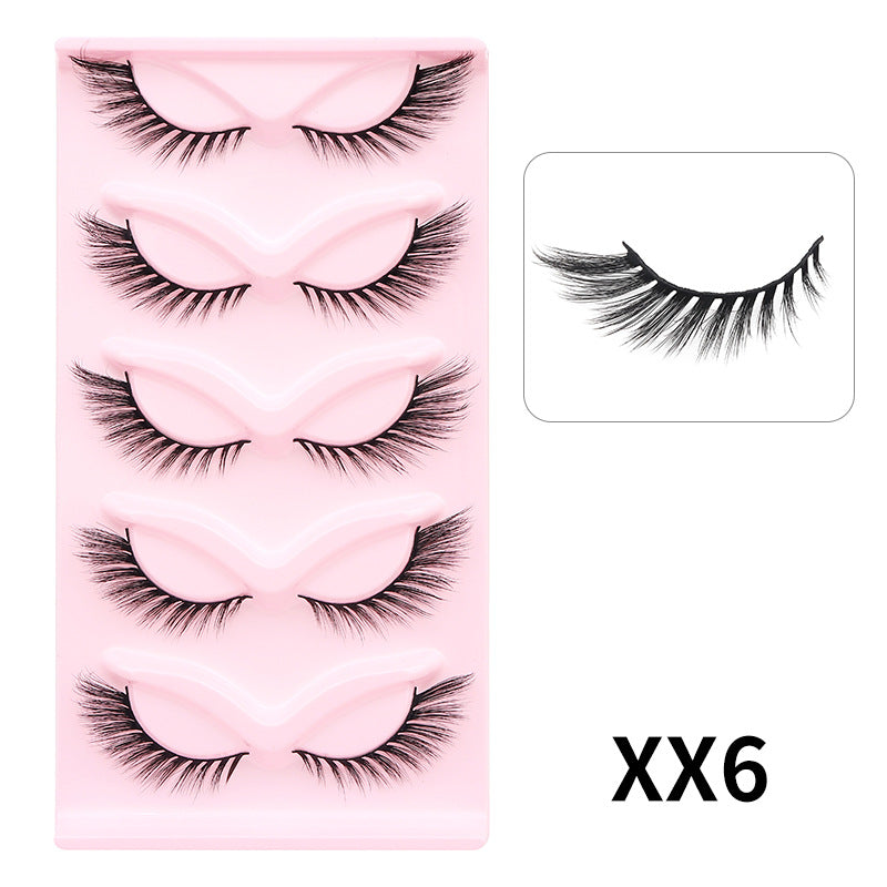 DINGSEN false eyelashes stable cross-border supply thick cat-eye slanted eyelashes European and American style 5 pairs 10 pairs of eyelashes