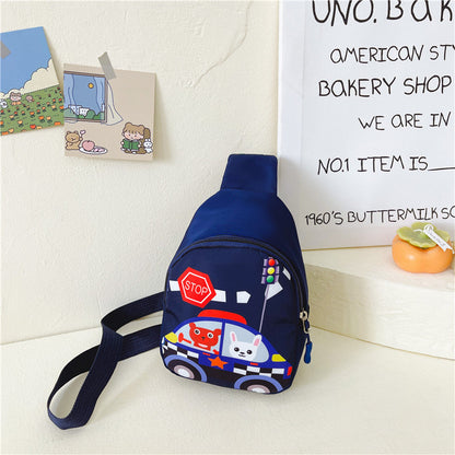 New style children's chest bag cartoon cute change shoulder bag boys and girls messenger bag fashionable all-match chest bag wholesale 