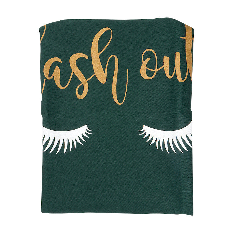 Wholesale eyelash extension apron individually packaged cotton and linen material eyelash extension apron