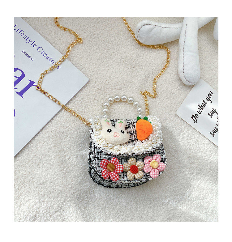 Girls Crossbody Bag Small Bag New Fashion Little Girl Decorative Bag Autumn and Winter Baby Coin Purse Cute Handbag 