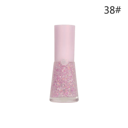 bk summer whitening 7 days 38 colors no baking long-lasting water-based nail polish 9.5ml non-peelable pure color macaron 