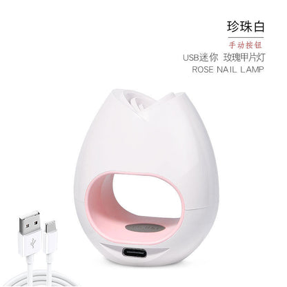 Nail Art Lamp Mini Phototherapy Light Therapy Machine Eggshell Lamp USB Nail Polish Handheld Portable Baking Lamp Wholesale