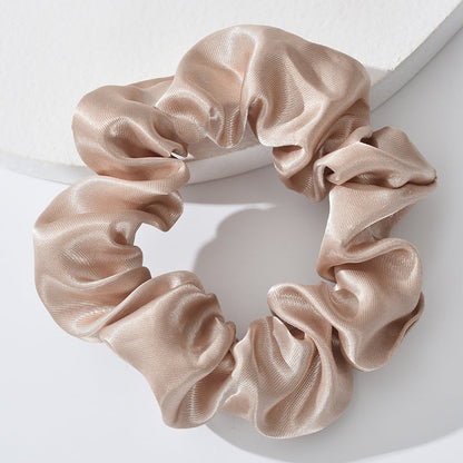 Factory direct sales Amazon cross-border hot selling large intestine hair ring head flower solid color hair tie ponytail fat intestine hair ring