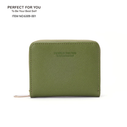 perfect for you short women's wallet Korean style fashion accordion zipper card holder two fold coin purse 