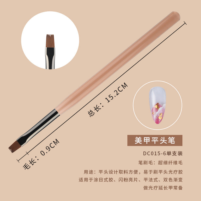 Japanese nail art pen brush set sweeping pen double-headed construction pen phototherapy painting line pen gradient pen wholesale