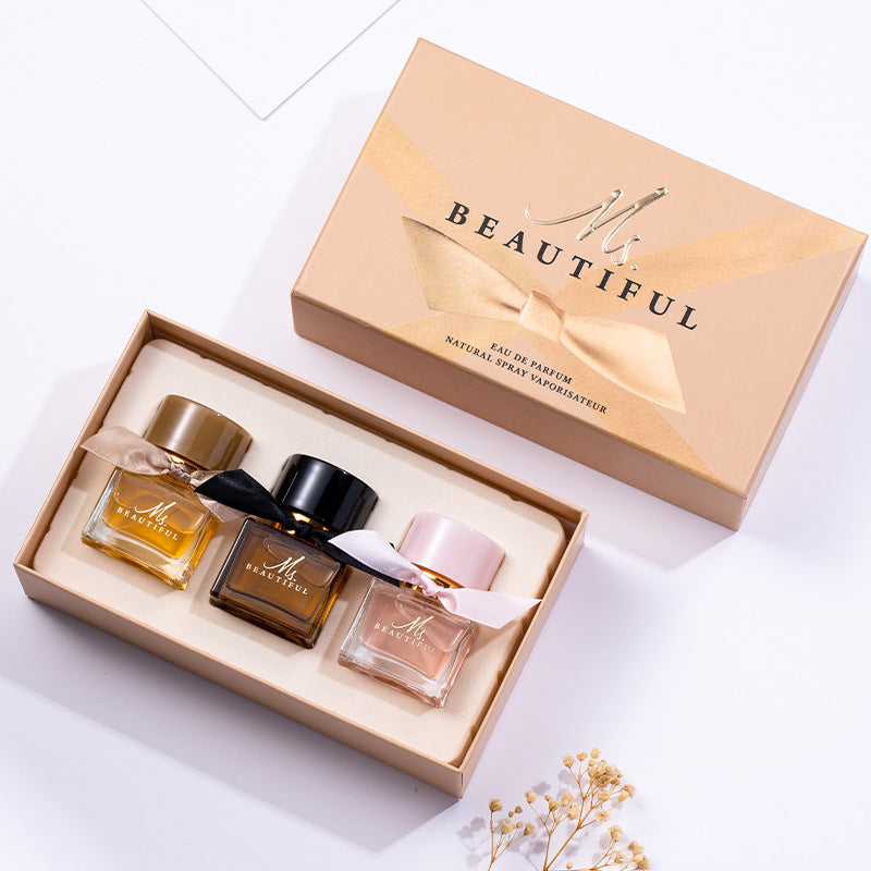 Internet celebrity hot-selling women's perfume set long-lasting light fragrance fresh affordable men's Vietnamese perfume gift box cross-border wholesale 